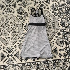 Girls black and white dress